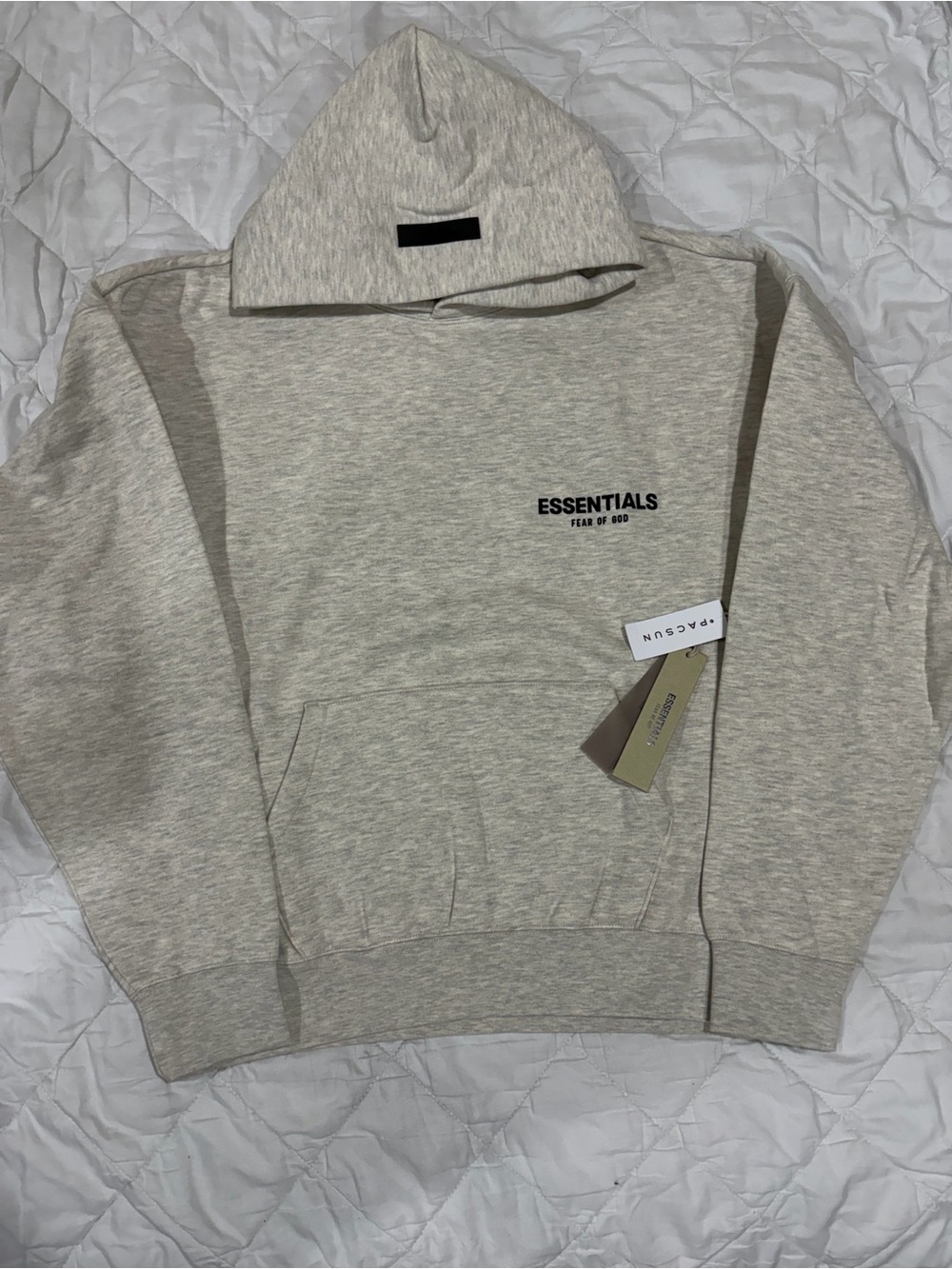 White/Cream cotton hoodie